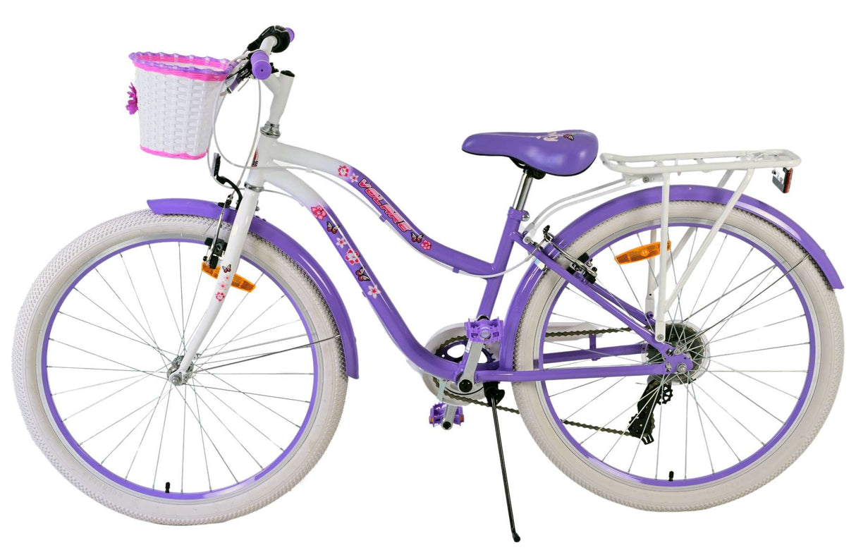 Volare Lovely Kinderfahrrad für Mädchen - 26 Zoll in Lila mit 7 Gängen