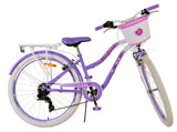 Volare Lovely Kinderfahrrad für Mädchen - 26 Zoll in Lila mit 7 Gängen