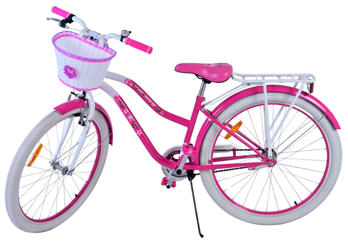 Volare Lovely Kinderfahrrad für Mädchen - 26 Zoll in Pink für Spaß und Sicherheit