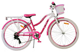 Volare Lovely Kinderfahrrad für Mädchen - 26 Zoll in Rosa mit 7 Gängen