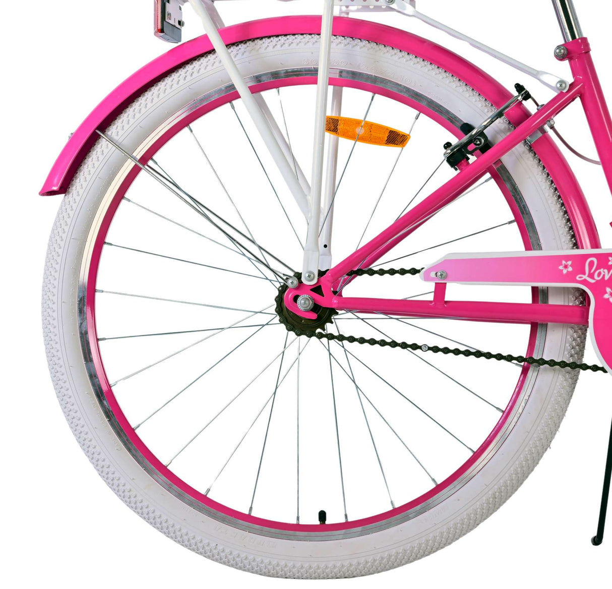 Volare Lovely Kinderfahrrad für Mädchen - 26 Zoll in Rosa mit Handbremsen