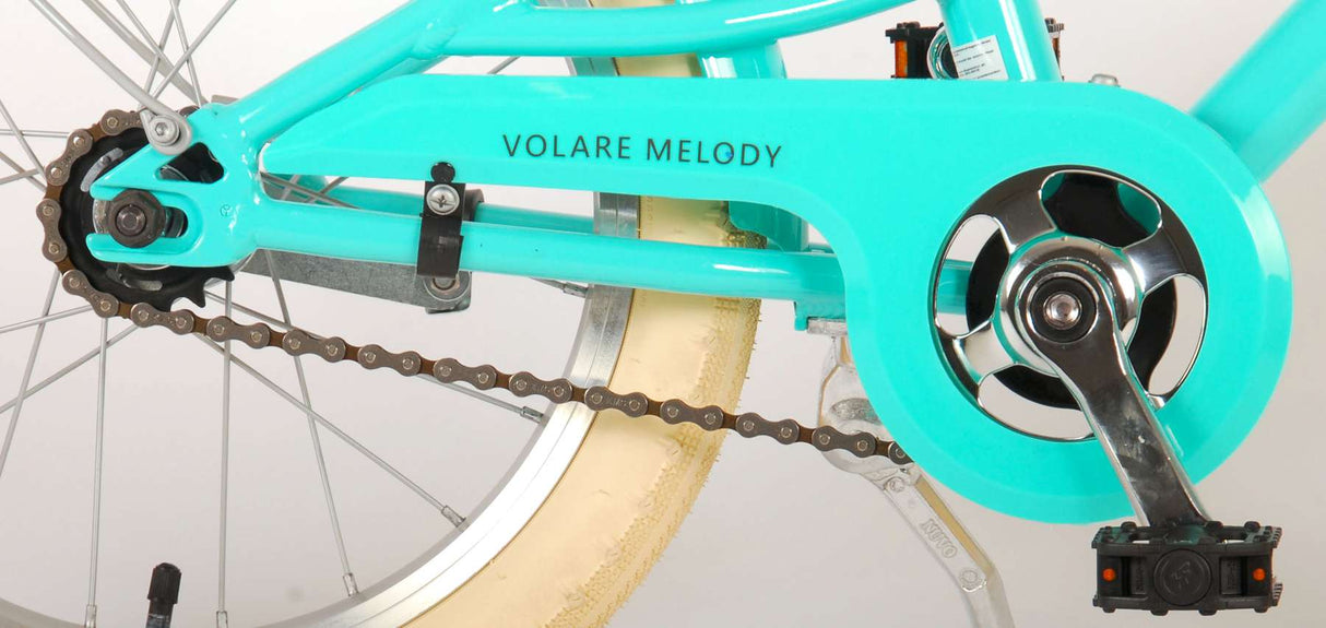 Volare Melody Kinderfahrrad - Mädchen - 16 Zoll - türkis - Prime Collection