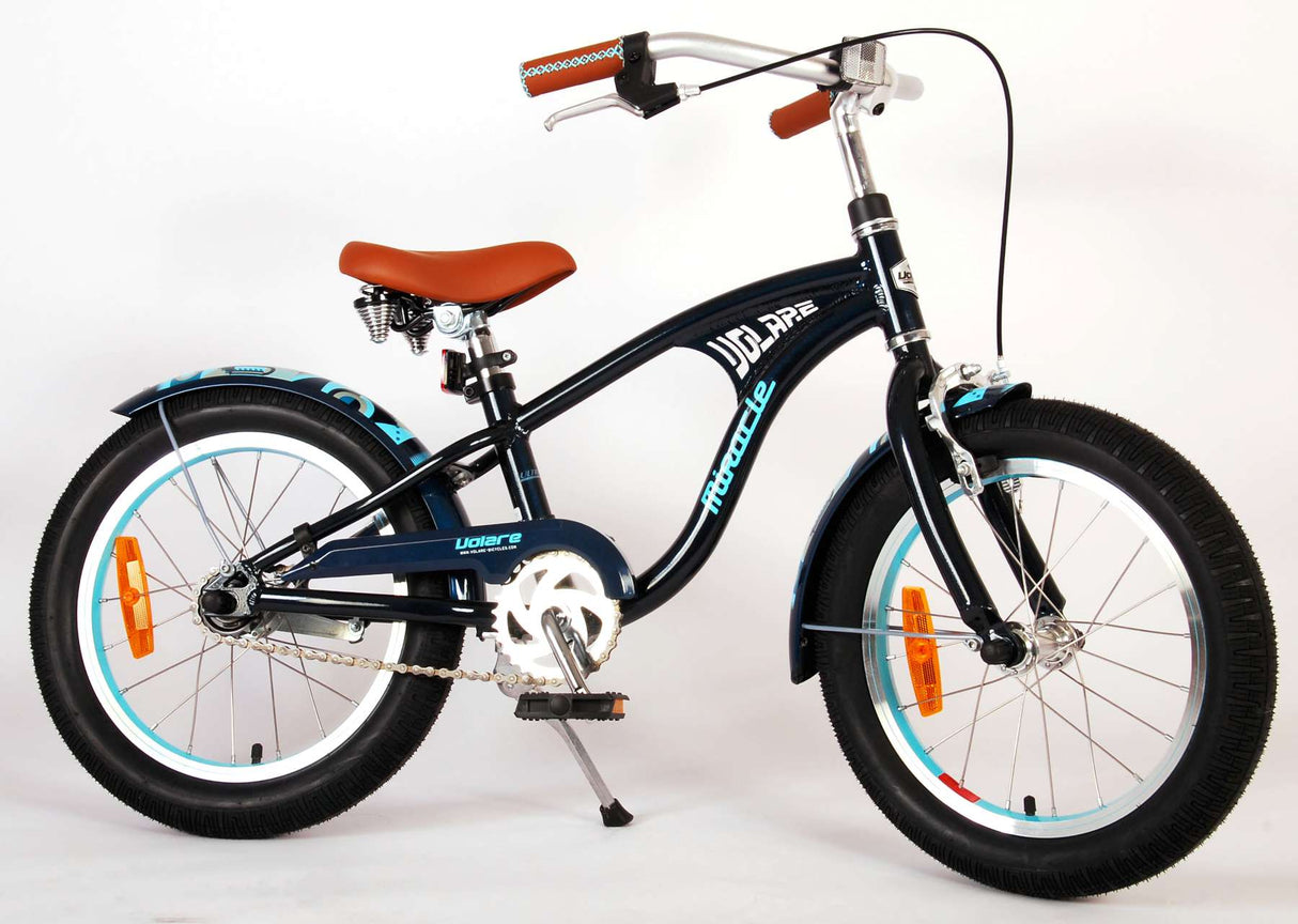 Volare Miracle Cruiser Kinderfahrrad - Jungen - 16 Zoll - Matte Blau - Prime Collection