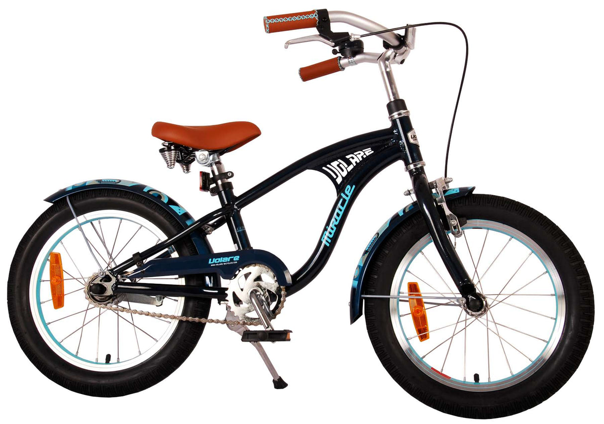 Volare Miracle Cruiser Kinderfahrrad - Jungen - 16 Zoll - Matte Blau - Prime Collection