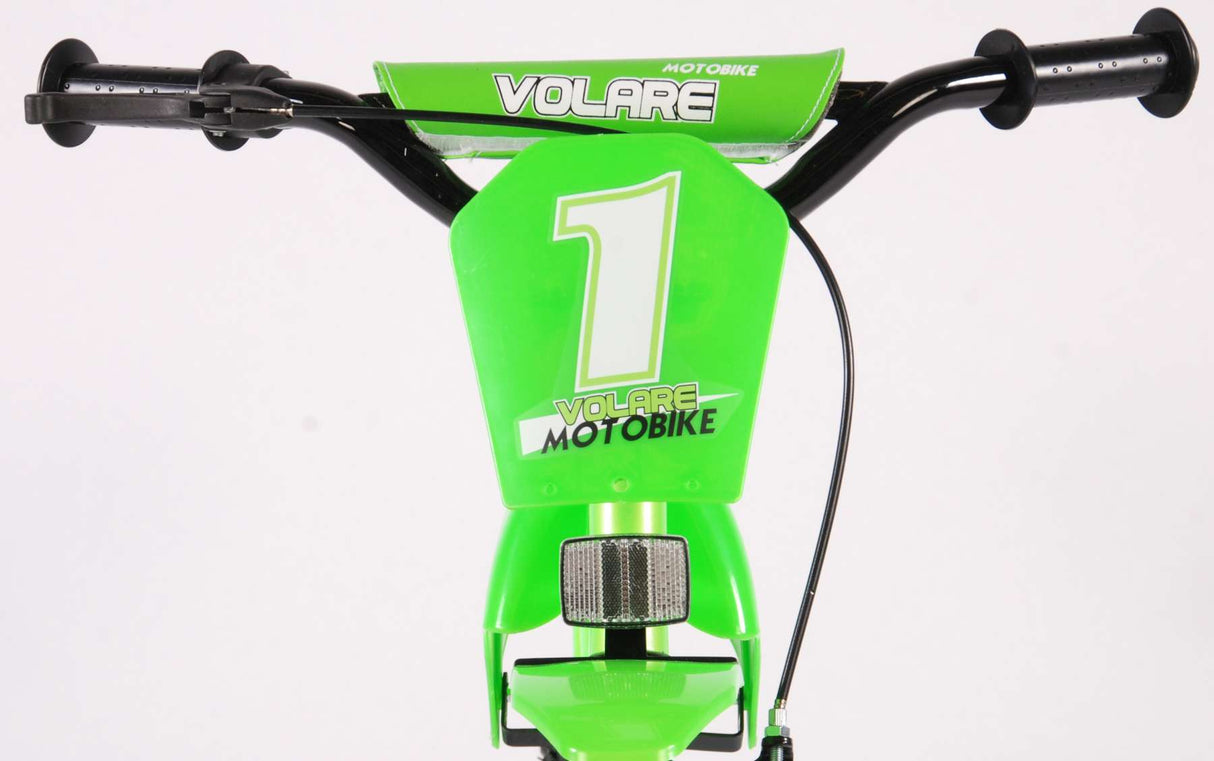 Volare Motobike Kinderfahrrad - Jungen - 12 Zoll - Grün - 95% zusammengebaut