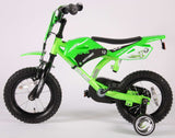 Volare Motobike Kinderfahrrad - Jungen - 12 Zoll - Grün - 95% zusammengebaut