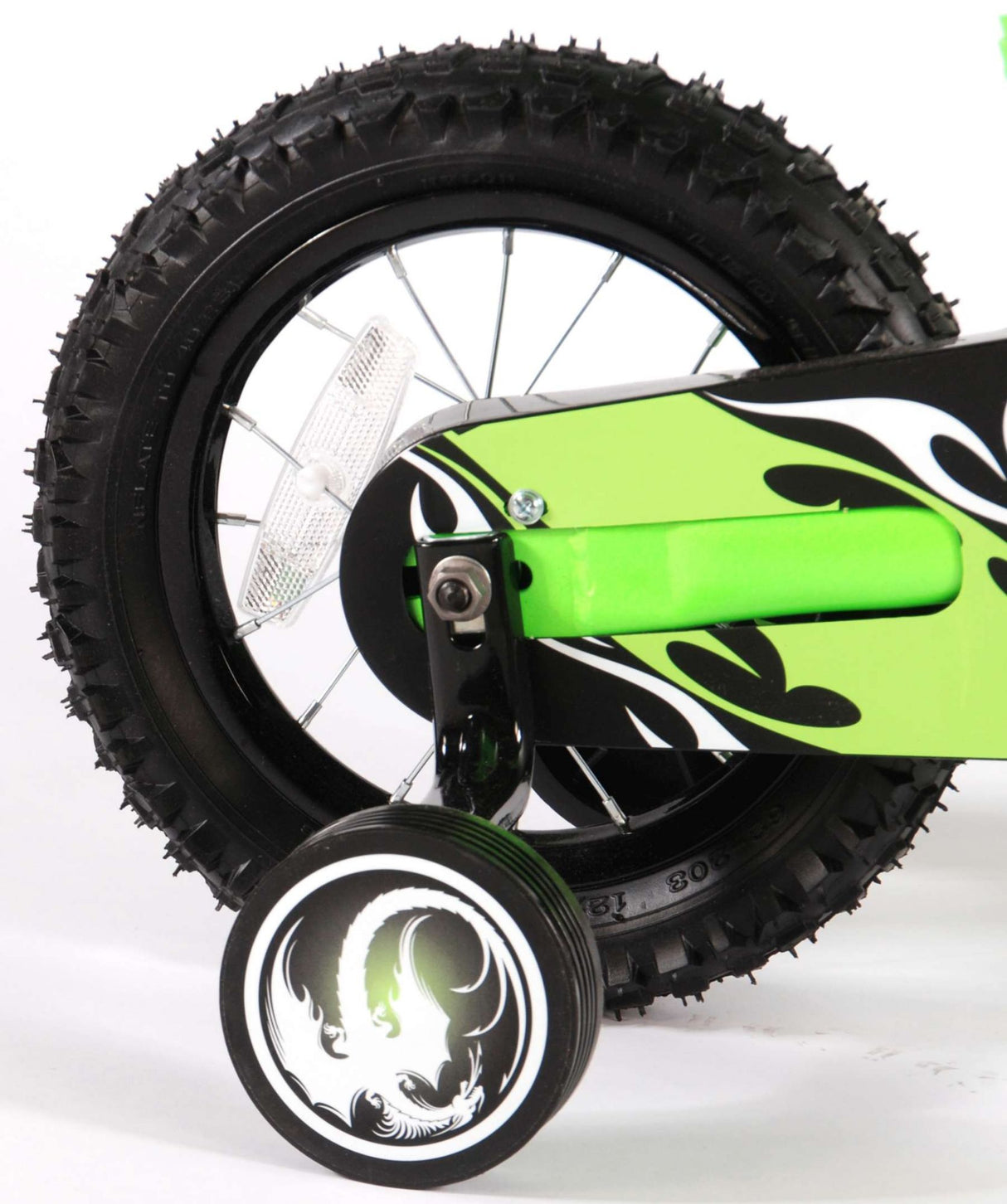 Volare Motobike Kinderfahrrad - Jungen - 12 Zoll - Grün - 95% zusammengebaut