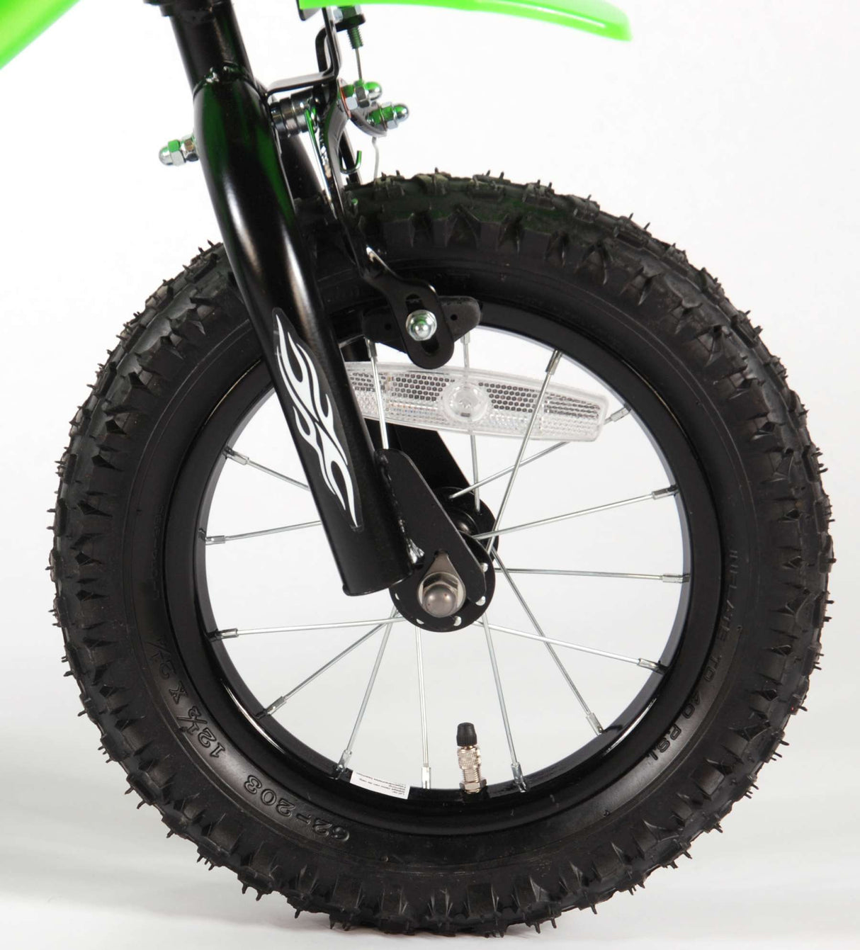 Volare Motobike Kinderfahrrad - Jungen - 12 Zoll - Grün - 95% zusammengebaut