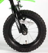 Volare Motobike Kinderfahrrad - Jungen - 12 Zoll - Grün - 95% zusammengebaut