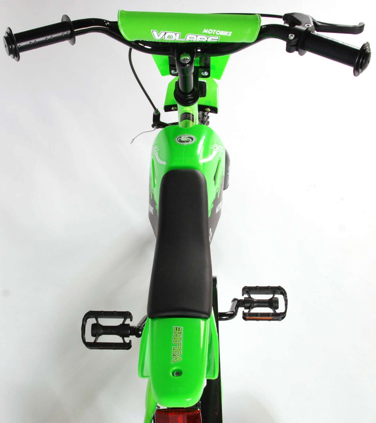 Volare Motobike Kinderfahrrad - Jungen - 12 Zoll - Grün - 95% zusammengebaut