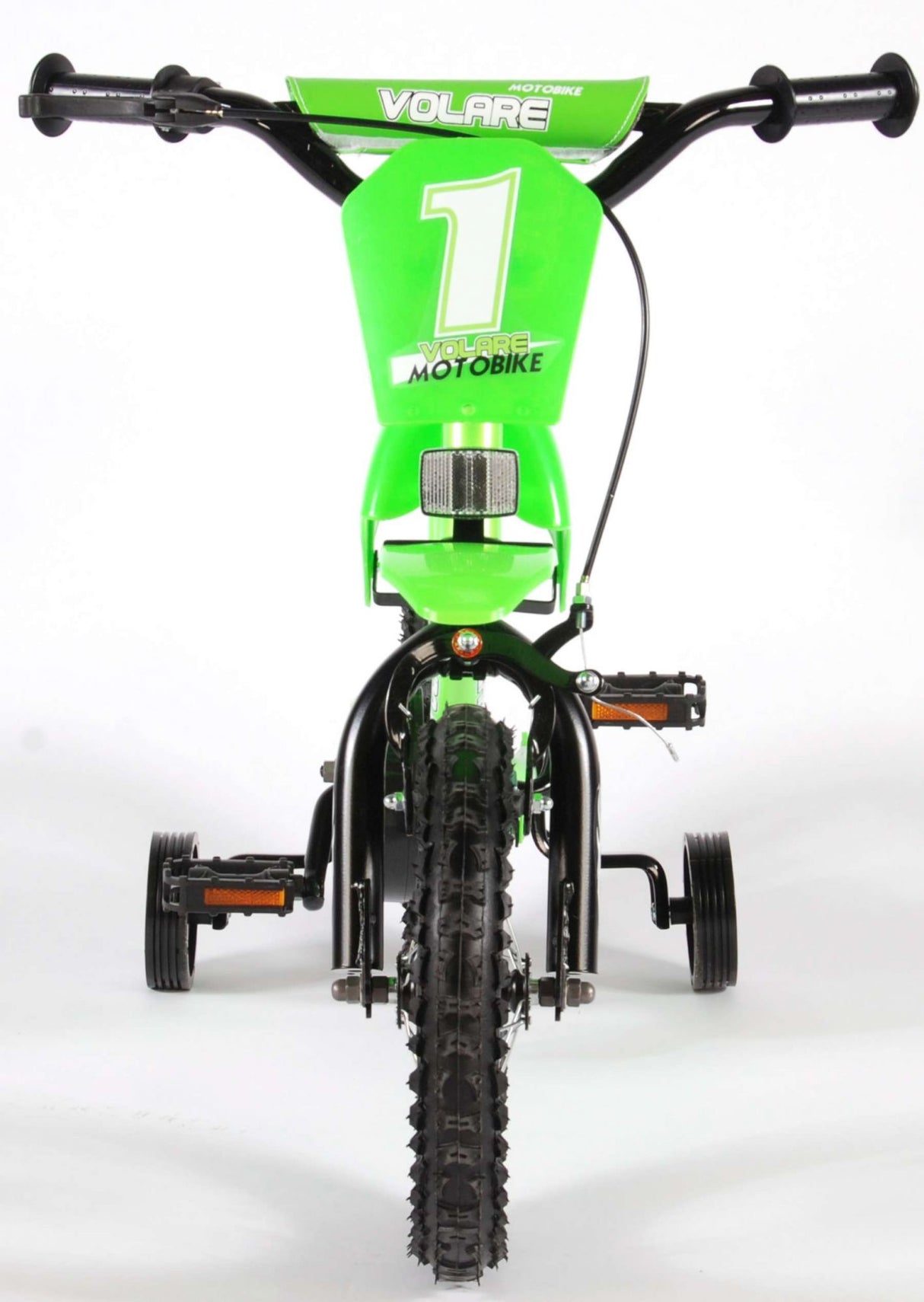 Volare Motobike Kinderfahrrad - Jungen - 12 Zoll - Grün - 95% zusammengebaut