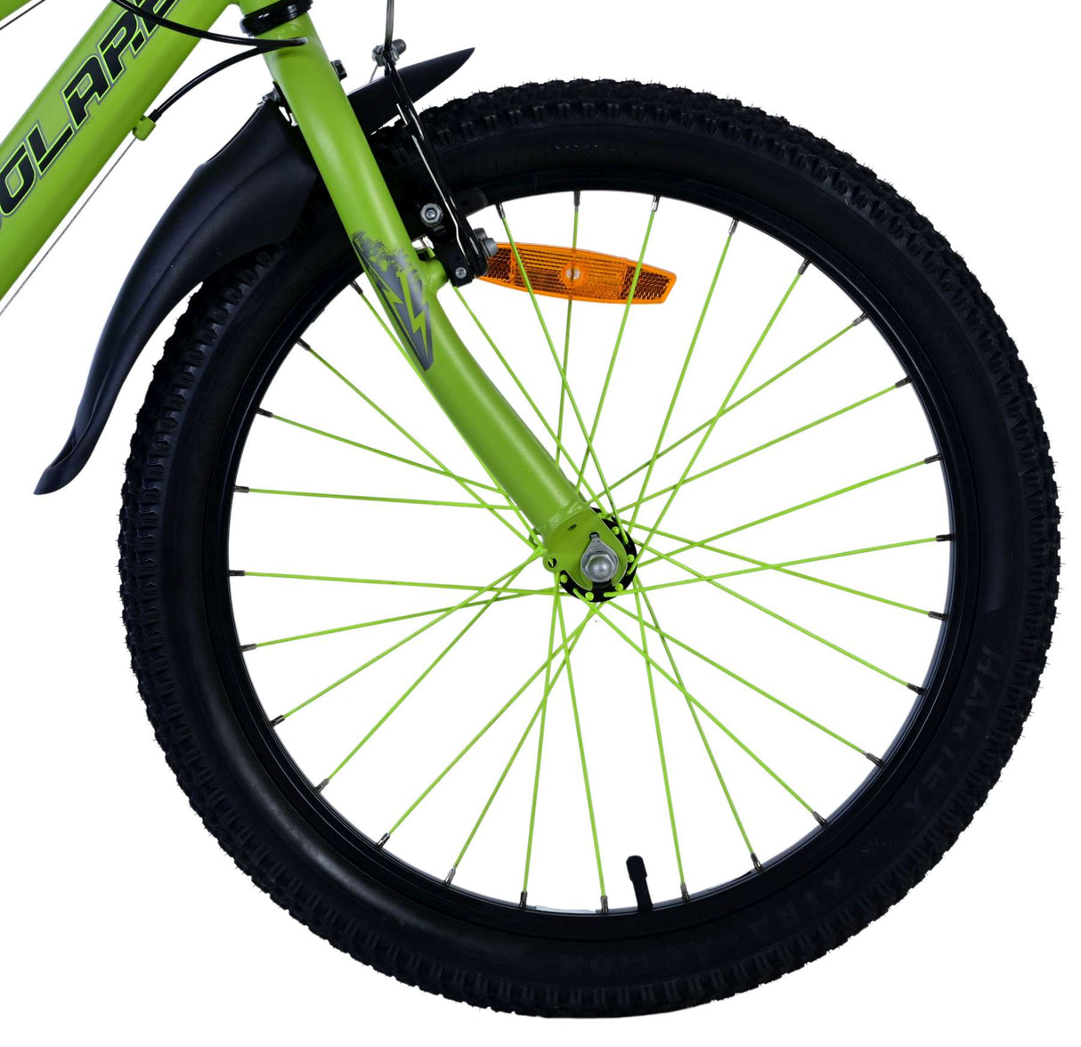 Volare Rocky Kinderfahrrad - 20 Zoll - 7 Gang - Grün/Grau für Kinder von 6 bis 8 Jahren