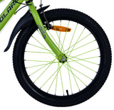 Volare Rocky Kinderfahrrad - 20 Zoll - 7 Gang - Grün/Grau für Kinder von 6 bis 8 Jahren
