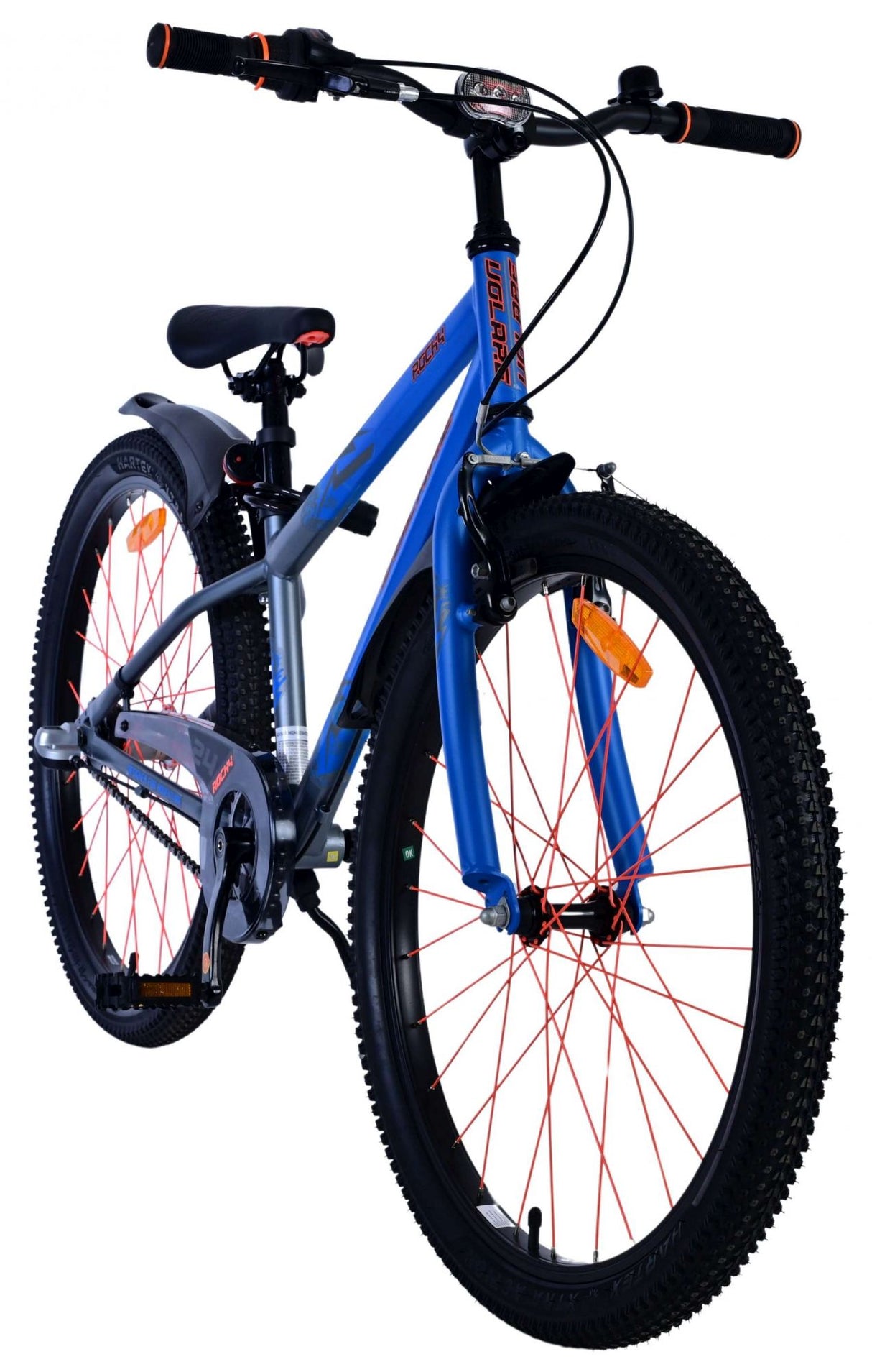 Volare Rocky Kinderfahrrad - 24 Zoll - Blau mit Shimano Nexus 3 Gängen für Jungen