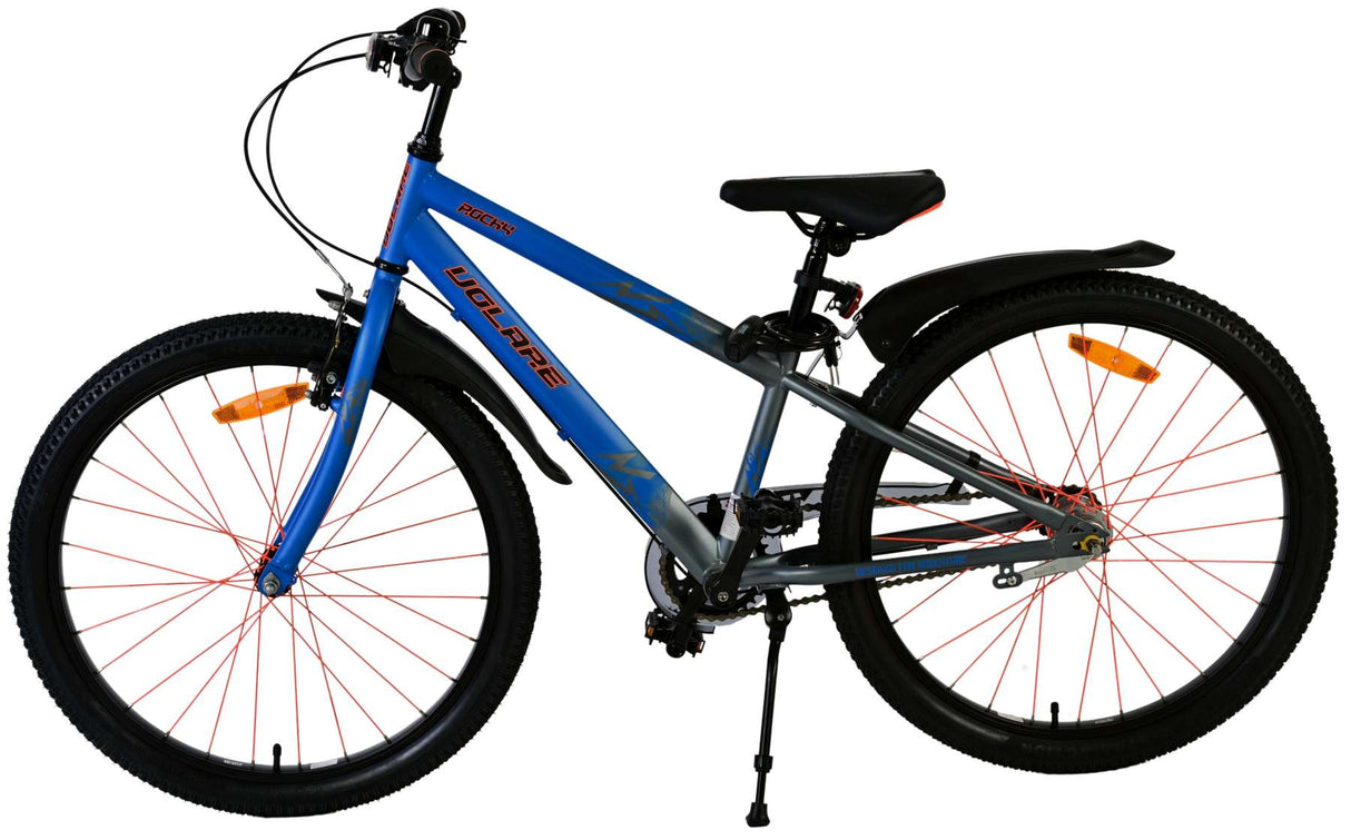 Volare Rocky Kinderfahrrad - 24 Zoll - Blau mit Shimano Nexus 3 Gängen für Jungen