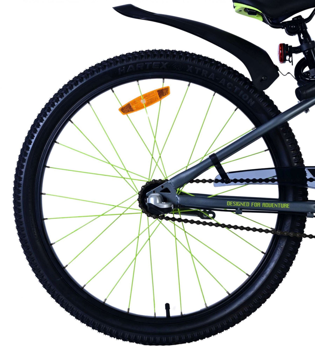 Volare Rocky Kinderfahrrad - 24 Zoll in Grün mit Shimano Nexus 3 Gängen für Jungen