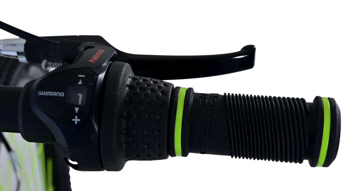 Volare Rocky Kinderfahrrad - 24 Zoll in Grün mit Shimano Nexus 3 Gängen für Jungen