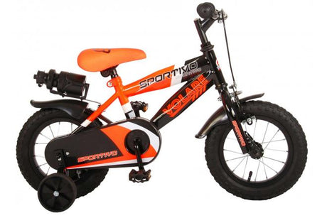 Volare Sportivo Kinderfahrrad in Neon Orange und Schwarz