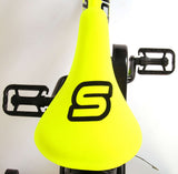 Volare Sportivo Kinderfahrrad - Jungen - 14 Zoll - Neon Gelb/Schwarz - Abnehmbare Stützräder und Flaschenhalter