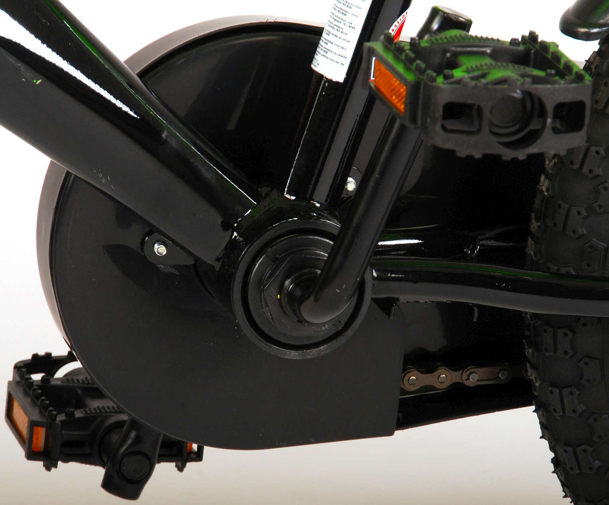 Volare Sportivo Kinderfahrrad - Jungen - 16 Zoll - Neongrün Schwarz - Zwei Handbremsen - 95% zusammengebaut