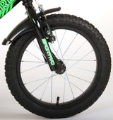 Volare Sportivo Kinderfahrrad - Jungen - 16 Zoll - Neongrün Schwarz - Zwei Handbremsen - 95% zusammengebaut