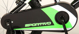 Volare Sportivo Kinderfahrrad - Jungen - 16 Zoll - Neongrün Schwarz - Zwei Handbremsen - 95% zusammengebaut
