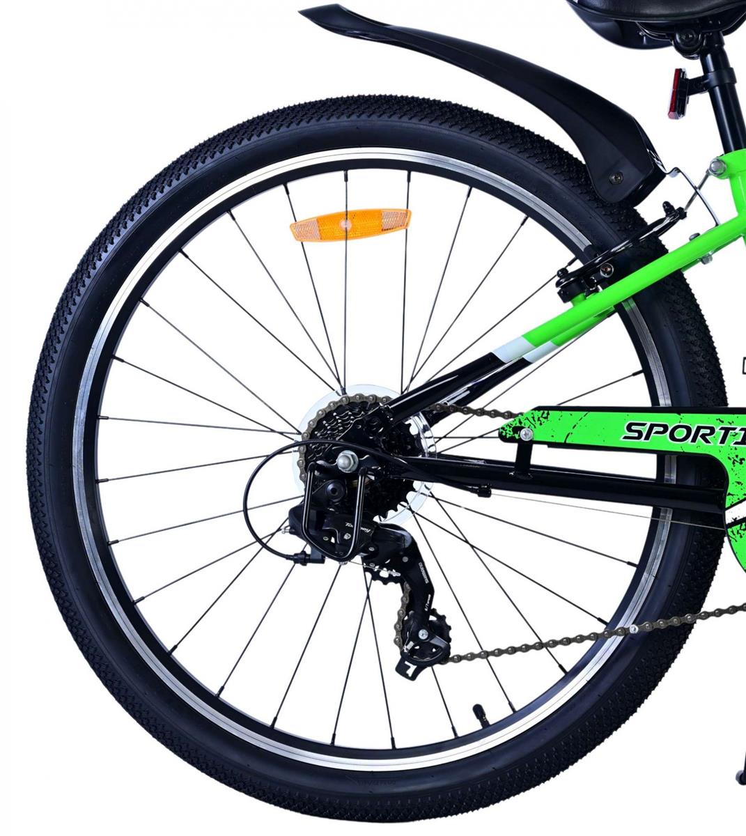 Volare Sportivo Kinderfahrrad für Jungen - 26 Zoll in Grün mit 7 Gängen
