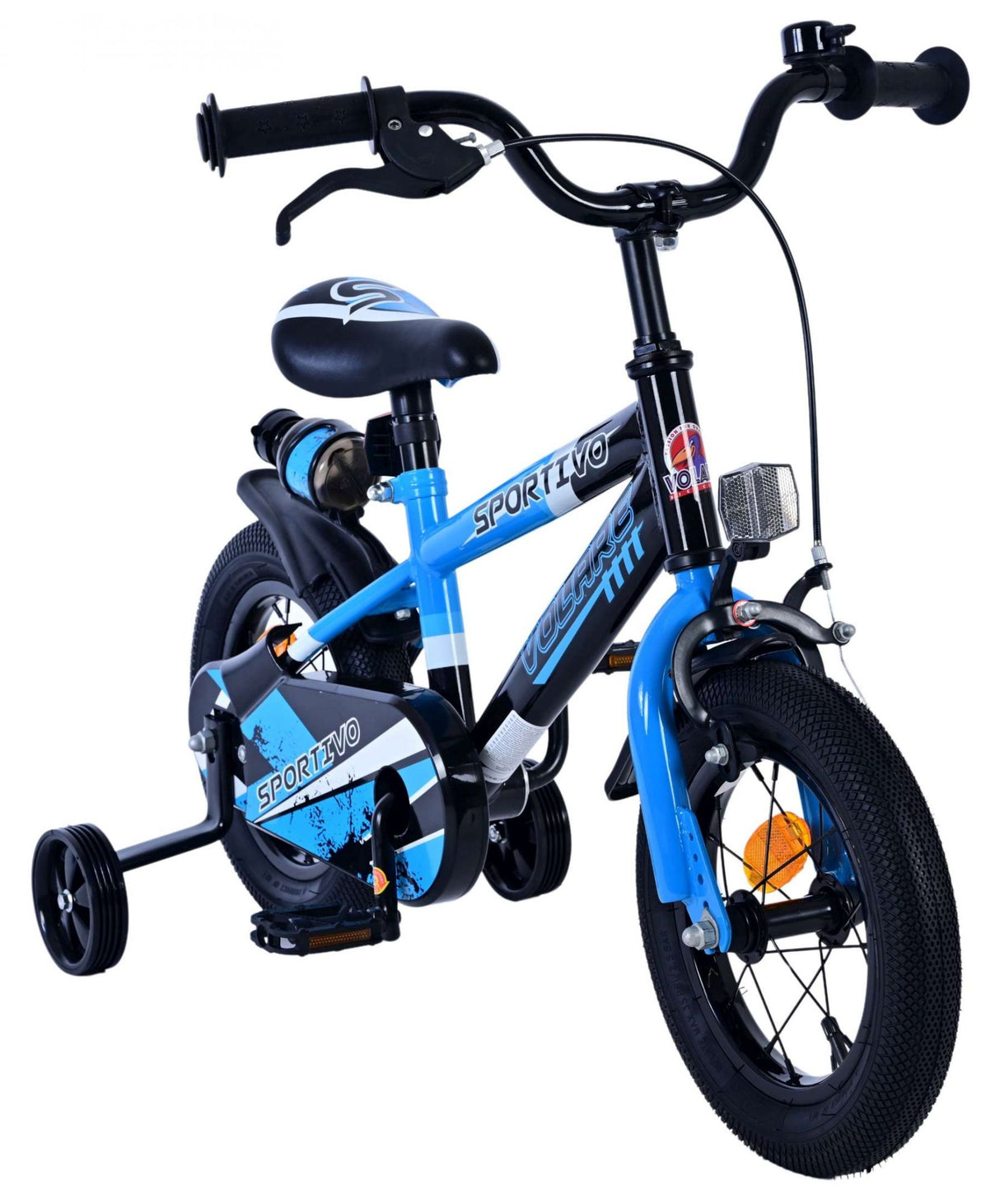 Volare Sportivo Kinderfahrrad für Jungen - 12 Zoll in Blau und Schwarz