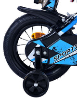 Volare Sportivo Kinderfahrrad für Jungen - 12 Zoll in Blau Schwarz mit Zweihandbremsen