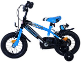 Volare Sportivo Kinderfahrrad für Jungen - 12 Zoll in Blau Schwarz mit Zweihandbremsen