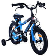 Volare Sportivo Kinderfahrrad für Jungen - 14 Zoll in Blau und Schwarz mit Zweihandbremsen