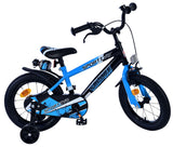 Volare Sportivo Kinderfahrrad für Jungen - 14 Zoll in Blau Schwarz für Kinder von 3,5 bis 5 Jahren