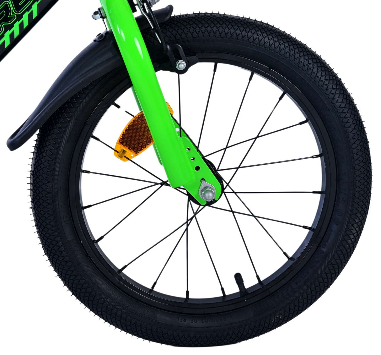 Volare Sportivo Kinderfahrrad für Jungen - 16 Zoll in Grün Schwarz für Kinder von 4 bis 6 Jahren