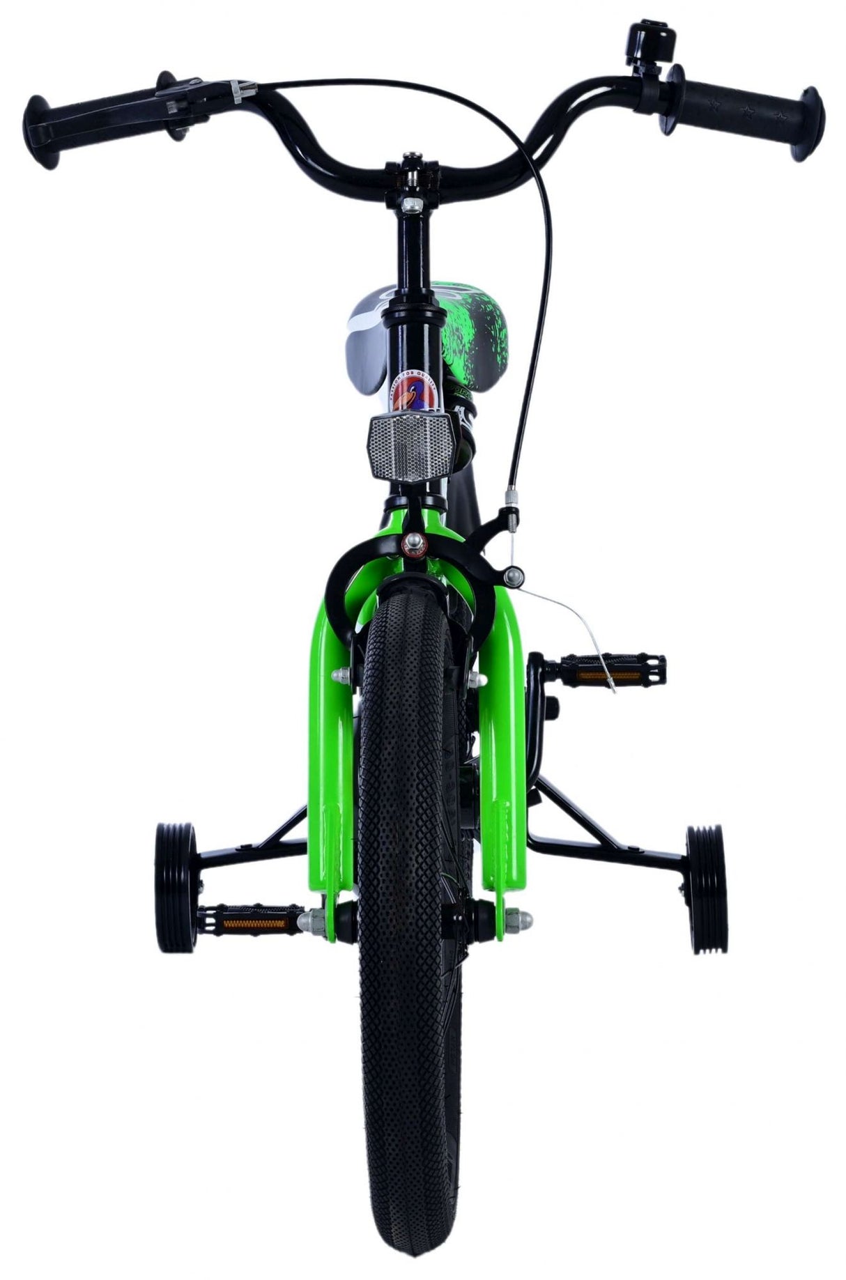 Volare Sportivo Kinderfahrrad für Jungen - 16 Zoll in Grün Schwarz für Kinder von 4 bis 6 Jahren