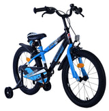 Volare Sportivo Kinderfahrrad - Jungen - 18 Zoll - Blau Schwarz - Zweihandbremsen