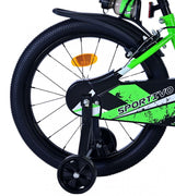Volare Sportivo Kinderfahrrad für Jungen - 18 Zoll in Grün Schwarz mit Zweihandbremsen