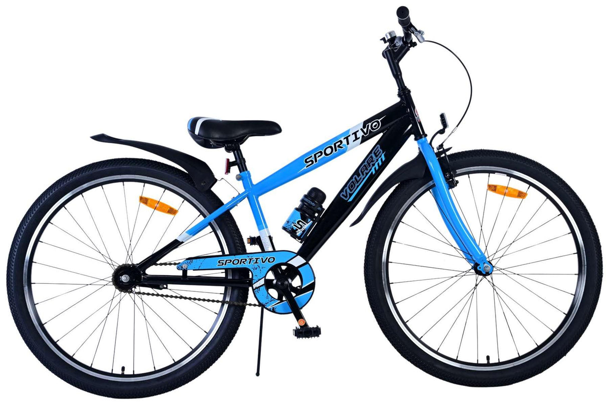 Volare Sportivo Kinderfahrrad für Jungen - 26 Zoll in Blau mit Handbremse und Rücktrittbremse