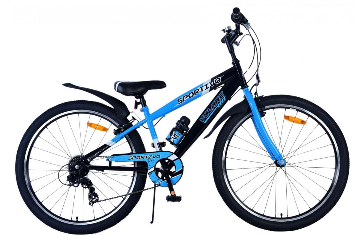 Volare Sportivo Kinderfahrrad für Jungen - 26 Zoll in Blau mit 7 Gängen