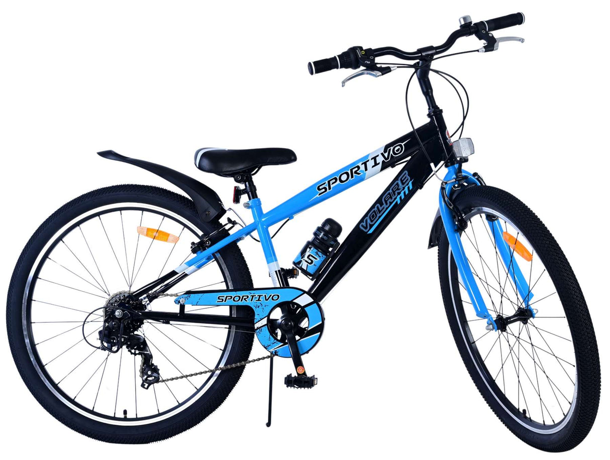 Volare Sportivo Kinderfahrrad für Jungen - 26 Zoll in Blau mit 7 Gängen