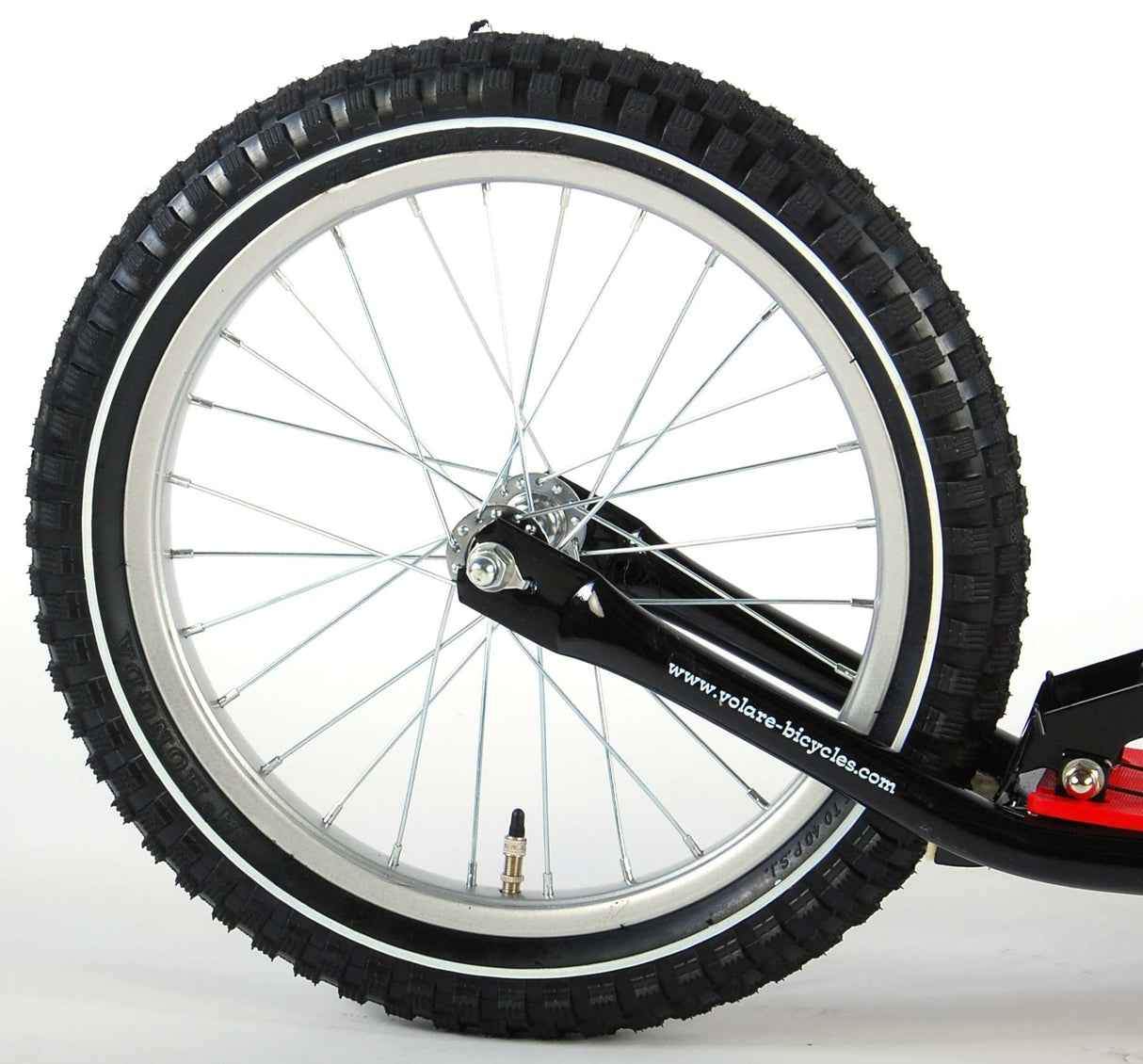 Volare Roller 16 Zoll Schwarz Rot - Der perfekte Begleiter für abenteuerliche Fahrten und den Schulweg!