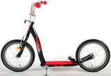 Volare Roller 16 Zoll Schwarz Rot - Der perfekte Begleiter für abenteuerliche Fahrten und den Schulweg!
