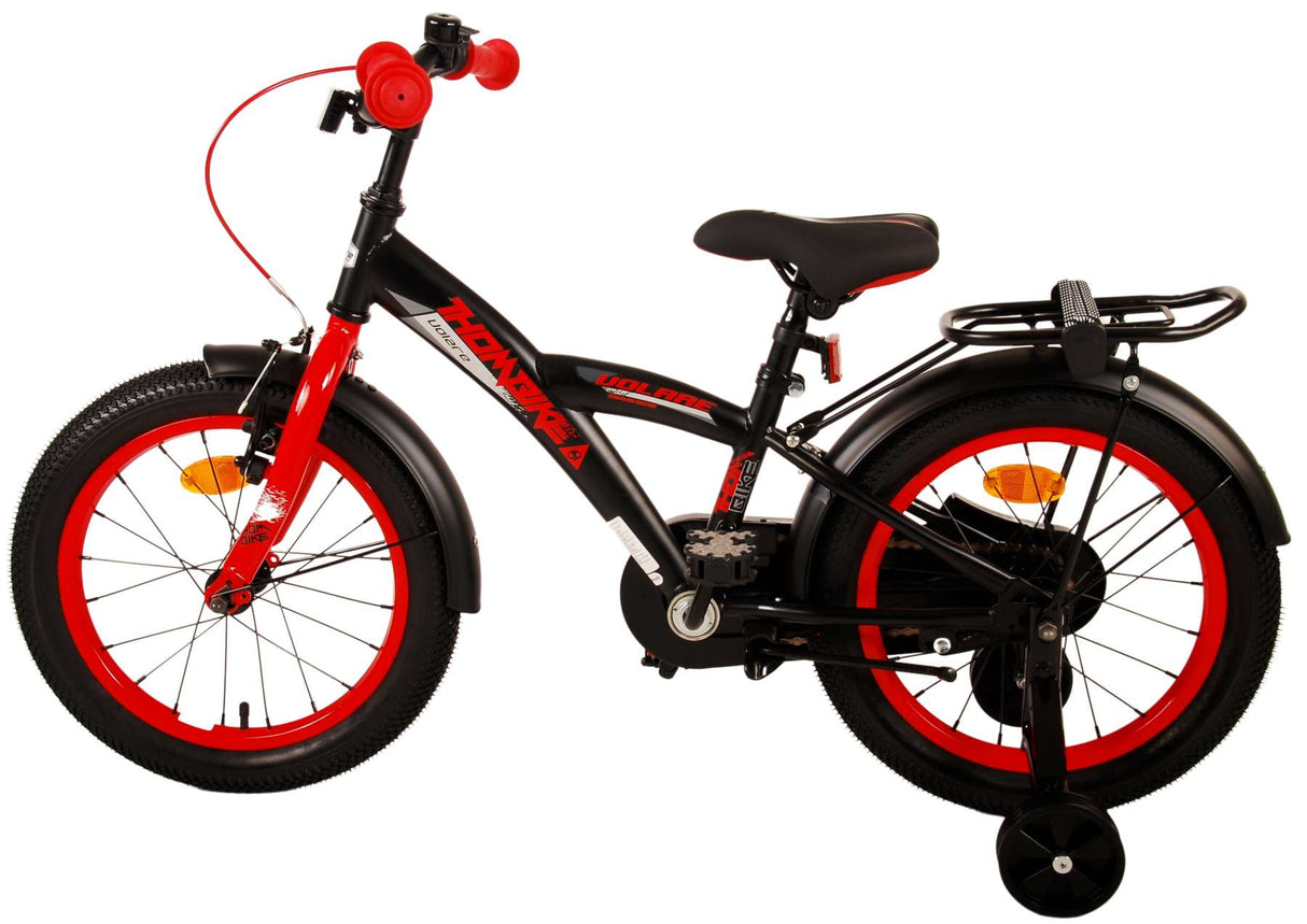 Volare Thombike Kinderfahrrad - Jungen - 16 Zoll - Schwarz Rot