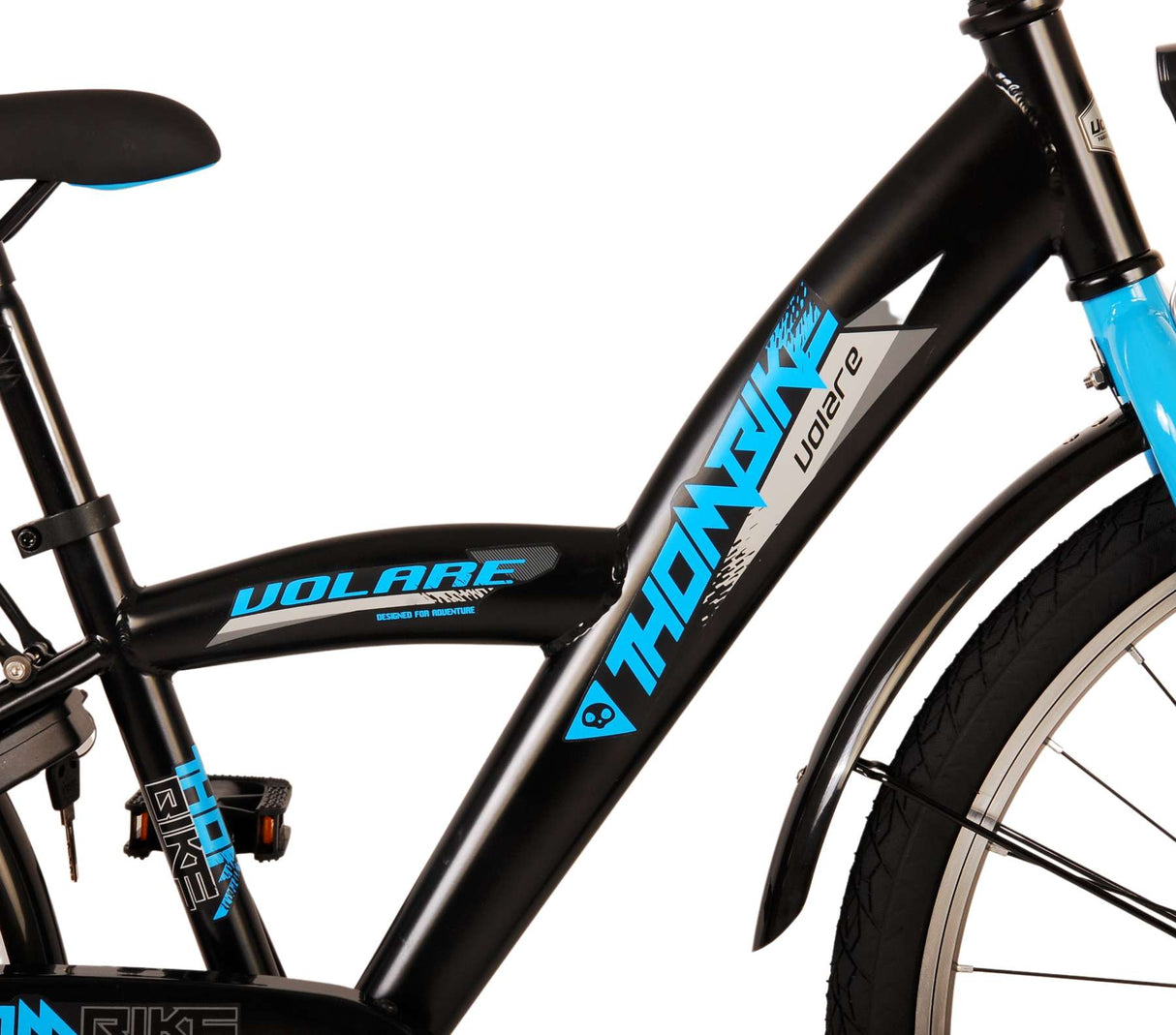 Volare Thombike Kinderfahrrad - Jungen - 24 Zoll - Schwarz Blau