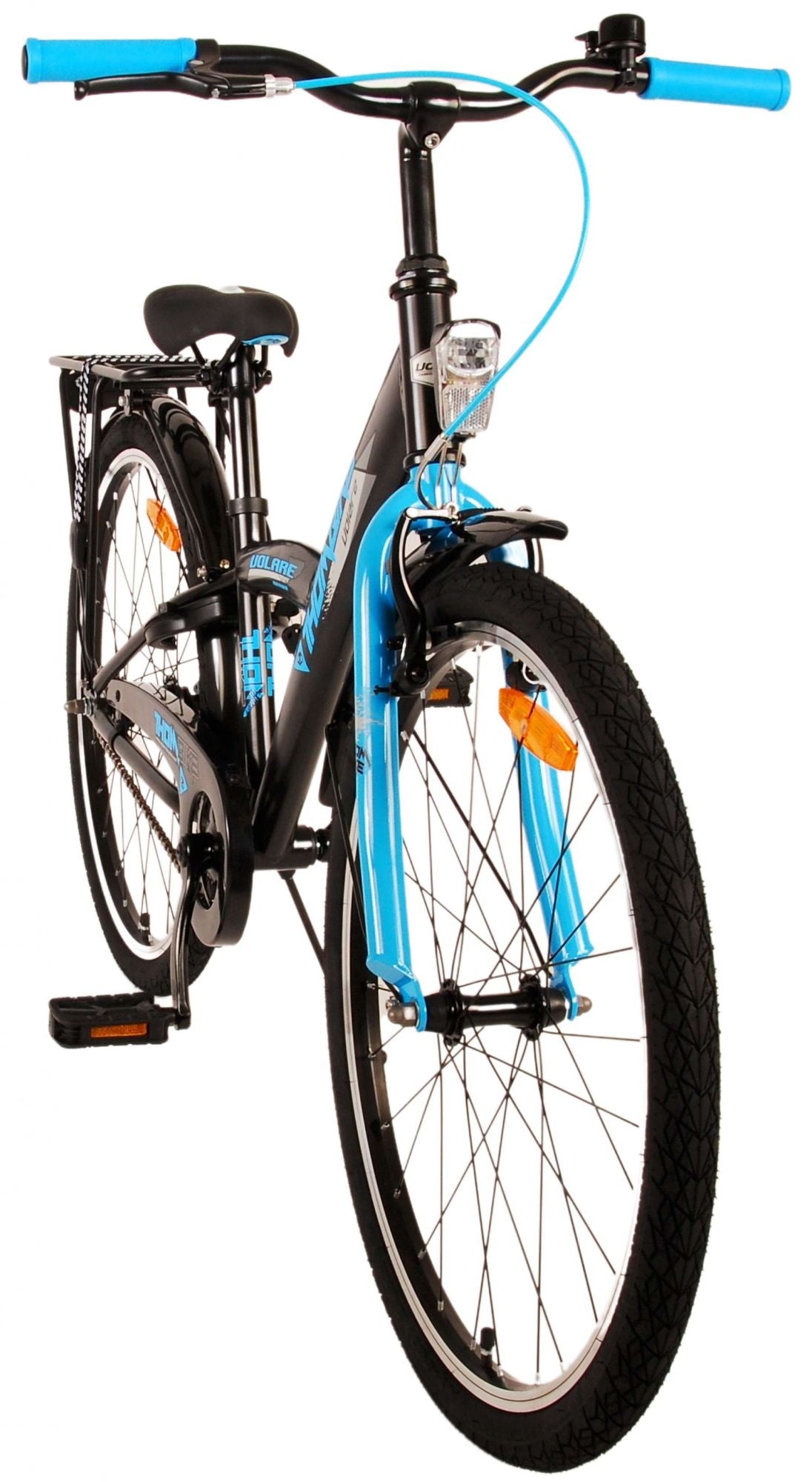 Volare Thombike Kinderfahrrad - Jungen - 24 Zoll - Schwarz Blau