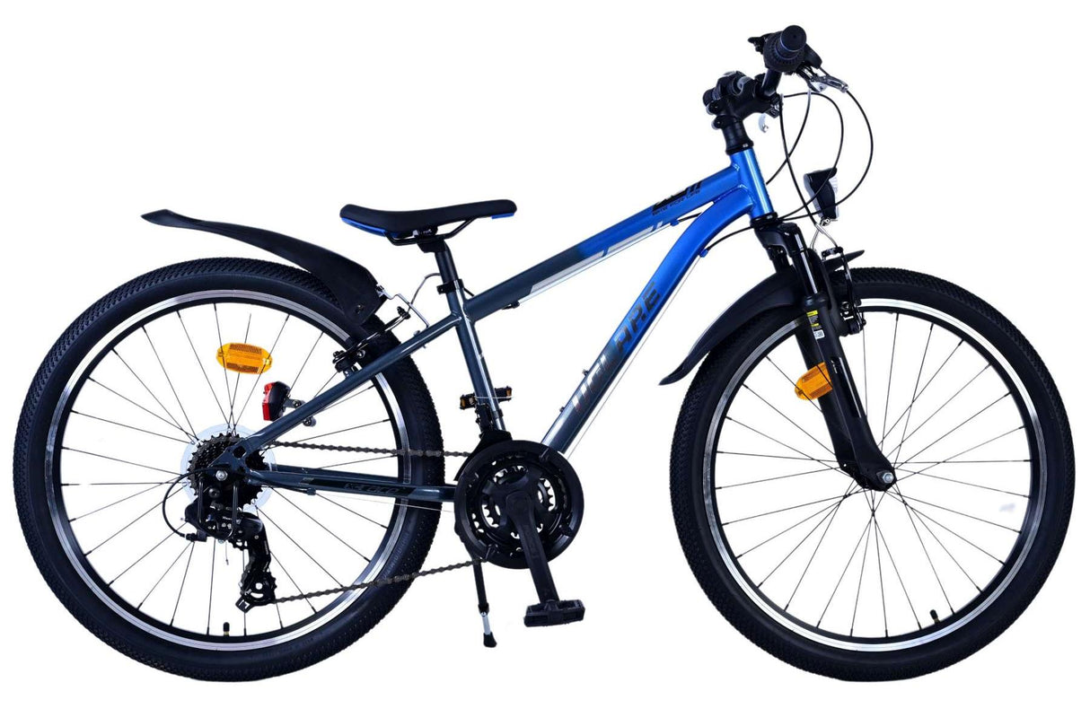 Volare XC Race Kinderfahrrad - 24 Zoll - 21 Gang - Blau/Grau für Jungen