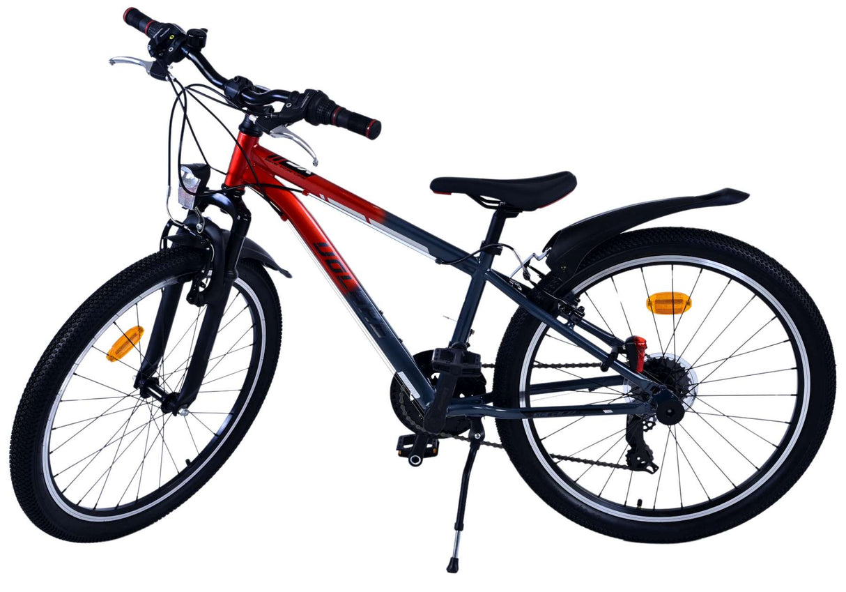 Volare XC Race Kinderfahrrad - 24 Zoll - 21 Gang - Rot/Grau für Jungen