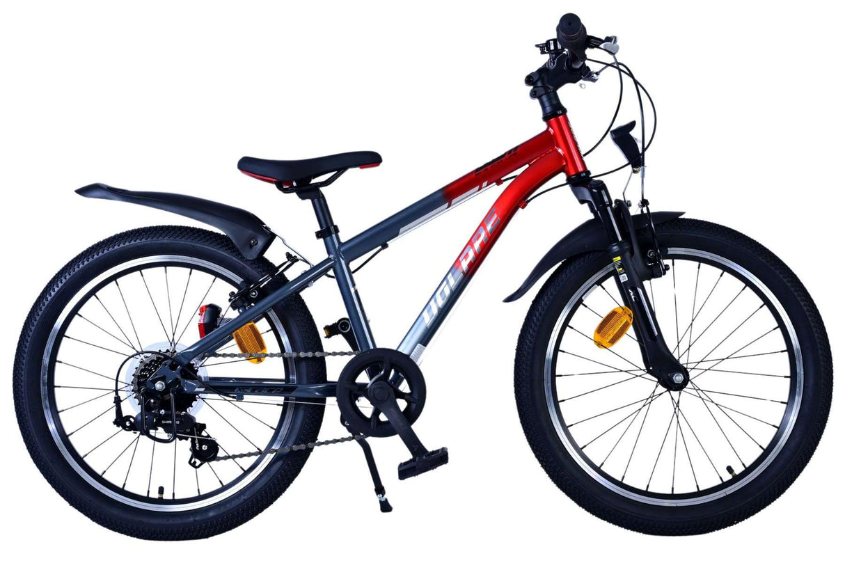 Volare XC Race Kinderfahrrad - 20 Zoll - 7 Gang - Rot/Grau für Jungen