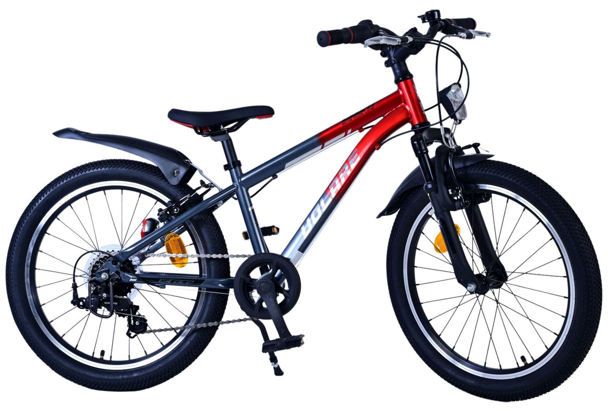 Volare XC Race Kinderfahrrad - 20 Zoll - 7 Gang - Rot/Grau für Jungen