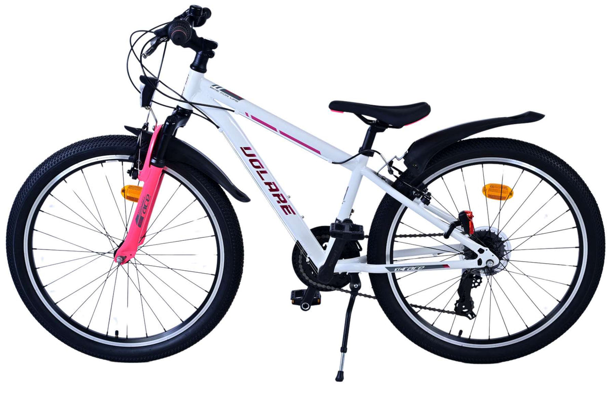 Volare XC Race Kinderfahrrad - 24 Zoll - 21 Gang - Weiß Pink für Mädchen