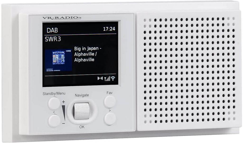 VR-Radio Unterputzradio Unterputz-WLAN-Internetradio mit Bluetooth & Farbdisplay, DSP, App, MP3